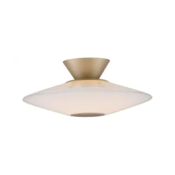 LED Deckenleuchte, ELIPSA, toffee, Tronicdimmer, Opalglas
