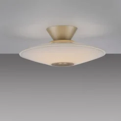 LED Deckenleuchte, ELIPSA, toffee, Tronicdimmer, Opalglas