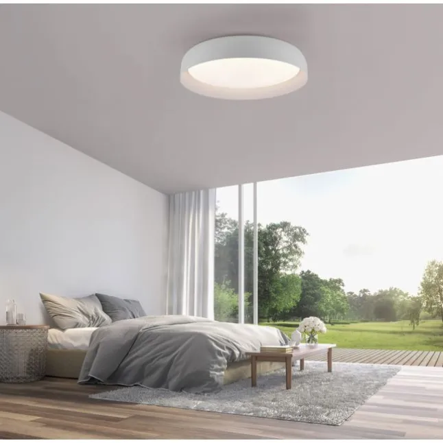 LED Deckenleuchte Fernbedienung weiß D=57cm dimmbar Memoryfunktion