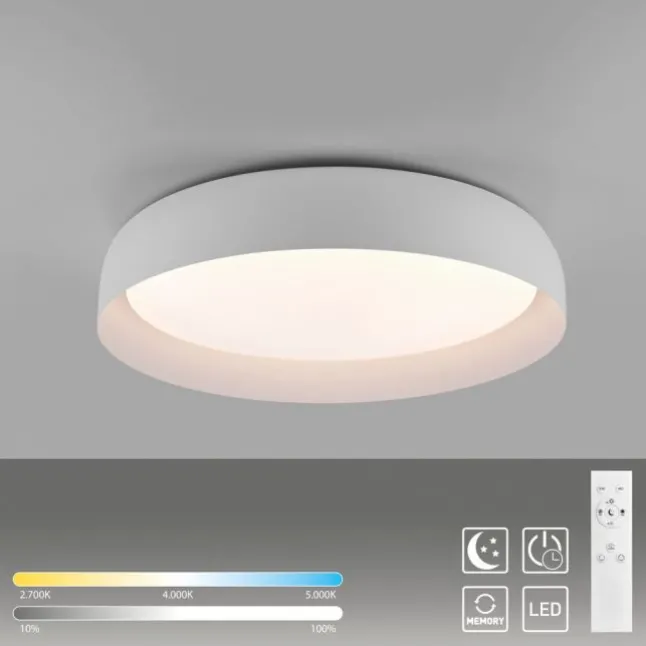 LED Deckenleuchte Fernbedienung weiß D=57cm dimmbar Memoryfunktion