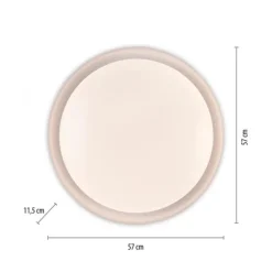 LED Deckenleuchte Fernbedienung weiß D=57cm dimmbar Memoryfunktion