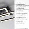 LED Deckenleuchte flach längliche Rahmen schwarz warmweiß 3 Stufen Dimmung