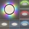 LED Deckenleuchte flach 45x45cm rund weiß dimmbar Farbspiel CCT LED Panel