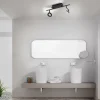 LED Deckenleuchte 2 flammig anthrazitfarbig drehbar IP44 warmweiß