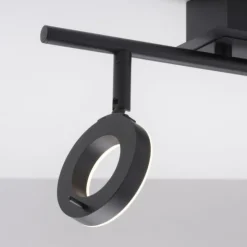 LED Deckenleuchte 2 flammig anthrazitfarbig drehbar IP44 warmweiß