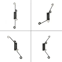 LED Deckenleuchte 4 flammige anthrazitfarbig drehbar IP44 warmweiß