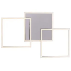 LED Deckenleuchte 3-flammig, quadratisch schwenkbar, warmweiß