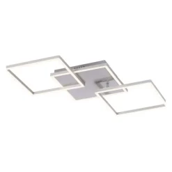 LED Deckenleuchte 3-flammig, quadratisch schwenkbar, warmweiß