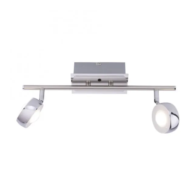 LED-Deckenleuchte, 2 flexible Leuchtspots, inkl. Fernbedienung, dimmbar