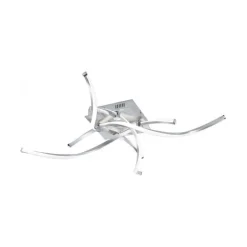 LED-Deckenleuchte, futuristisch, filigran, dimmbar, Eye-Catcher, silber