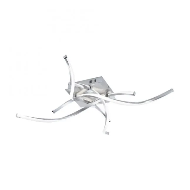 LED-Deckenleuchte, futuristisch, filigran, dimmbar, Eye-Catcher, silber