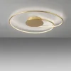 LED Deckenleuchte gold dimmbar Tronicdimmer warmweiß Innenleuchte