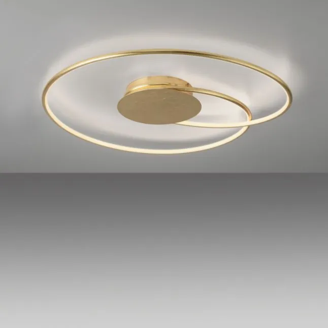LED Deckenleuchte gold dimmbar Tronicdimmer warmweiß Innenleuchte