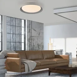 LED Deckenleuchte grau D=43cm dimmbar Switchmo Memoryfunktion