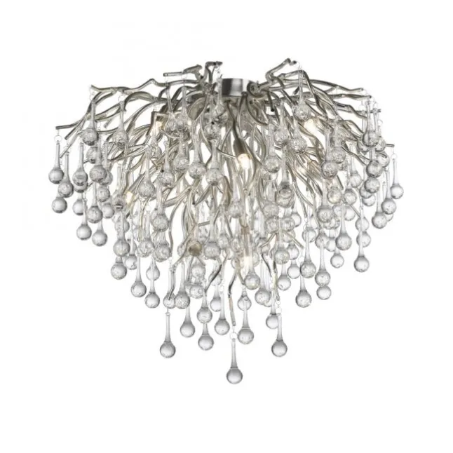 LED Deckenleuchte ICICLE silberfarbig ICICLE Lichtspiel