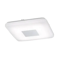 LED-Deckenleuchte in weiß und eckig mit Lichtfarbsteuerung und Infrarot-Fernbedienung inkl. Memoryfunktion