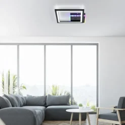 LED Deckenleuchte Lautsprecher Bluetooth schwarz Rainbow RGB