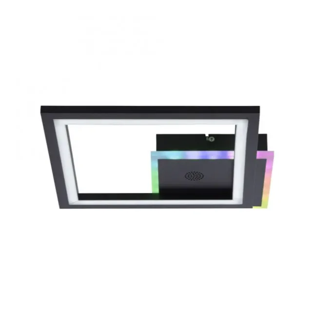 LED Deckenleuchte Lautsprecher Bluetooth schwarz Rainbow RGB