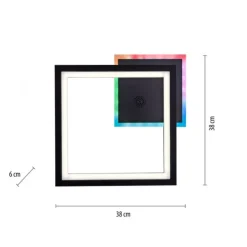 LED Deckenleuchte Lautsprecher Bluetooth schwarz Rainbow RGB