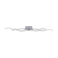 LED-Deckenleuchte, 3 Leuchtarme, Wellenform, warmweiß, energiesparend