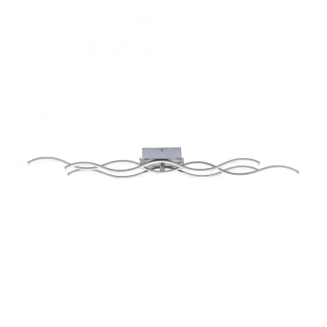 LED-Deckenleuchte, 3 Leuchtarme, Wellenform, warmweiß, energiesparend