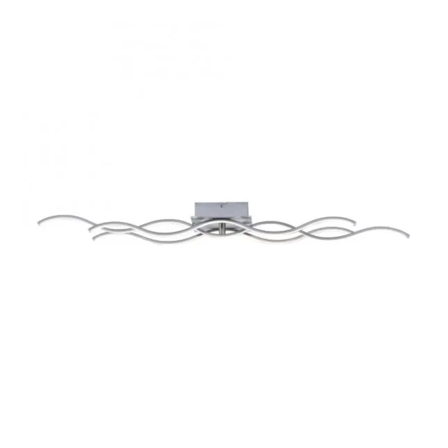 LED-Deckenleuchte, 3 Leuchtarme, Wellenform, warmweiß, energiesparend
