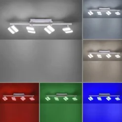 LED-Deckenleuchte, LOLAsmart, Smart Home, RGB, CCT, dimmbar, Fernbedienung