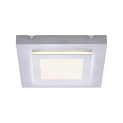 LED-Deckenleuchte, Master, aluminiumfarben, 30x30cm, modern, quadratisch