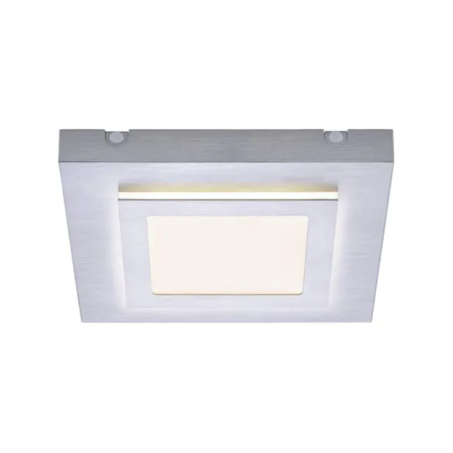 LED-Deckenleuchte, Master, aluminiumfarben, 30x30cm, modern, quadratisch
