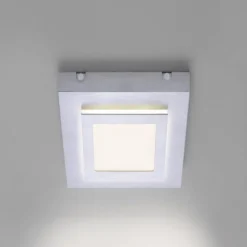 LED-Deckenleuchte, Master, aluminiumfarben, 30x30cm, modern, quadratisch