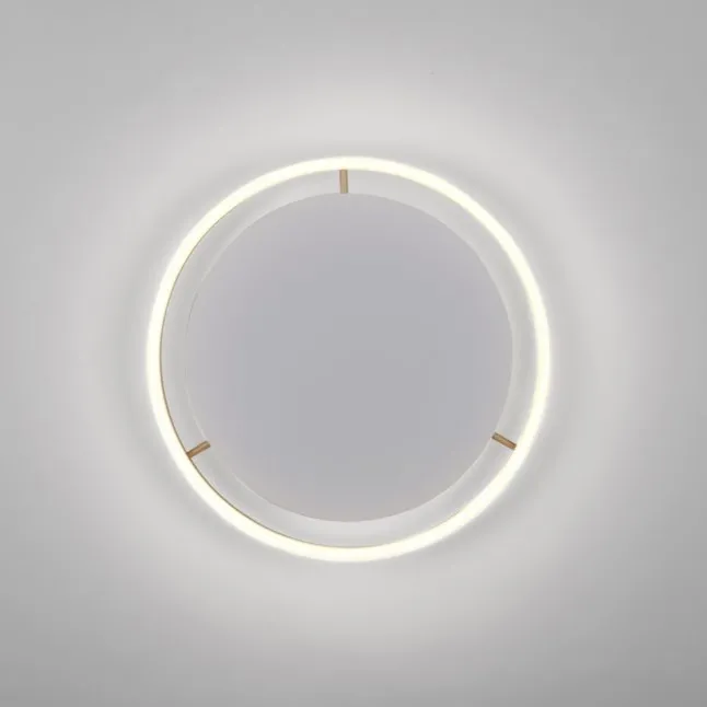 LED Deckenleuchte messing matt rund Ø40cm dimmbar Switchmo warmweiß