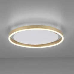 LED Deckenleuchte messing matt rund Ø40cm dimmbar Switchmo warmweiß
