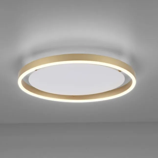 LED Deckenleuchte messing matt rund Ø40cm dimmbar Switchmo warmweiß