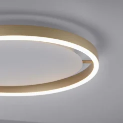 LED Deckenleuchte messing matt rund Ø40cm dimmbar Switchmo warmweiß