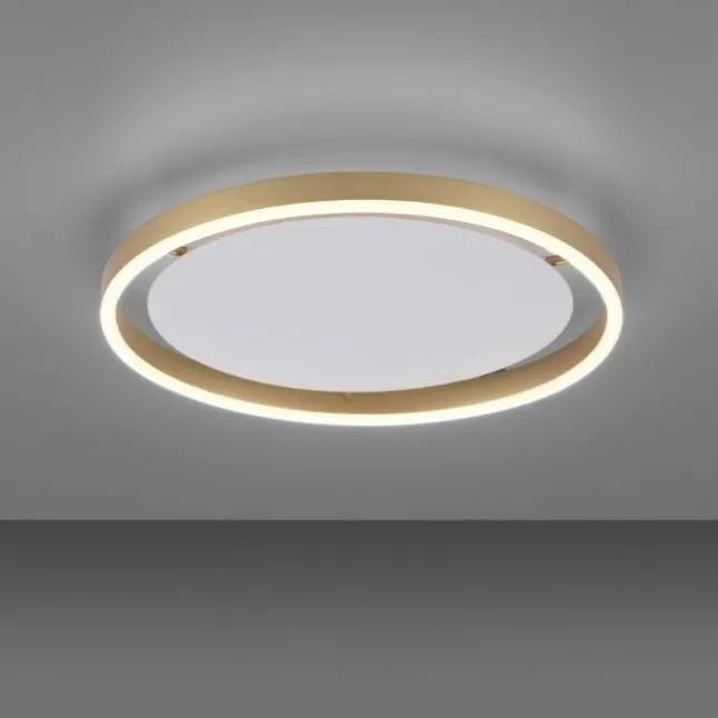 LED Deckenleuchte messing matt rund Ø40cm dimmbar Switchmo warmweiß