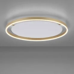 LED Deckenleuchte messing matt rund Ø60cm dimmbar Switchmo warmweiß
