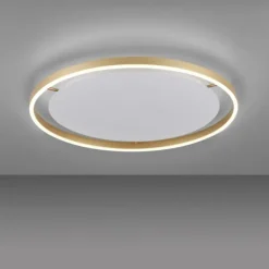 LED Deckenleuchte messing matt rund Ø60cm dimmbar Switchmo warmweiß