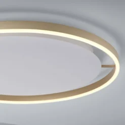 LED Deckenleuchte messing matt rund Ø60cm dimmbar Switchmo warmweiß