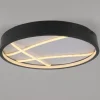 LED Deckenleuchte MIKADO, schwarz, rund, dimmbar, Memoryfunktion