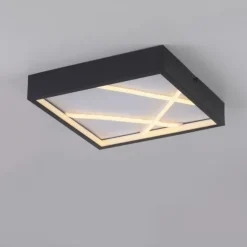 LED Deckenleuchte MIKADO, schwarz, eckig, dimmbar, Simply Dim, Memoryfunktion