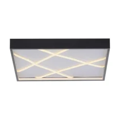 LED Deckenleuchte MIKADO, schwarz, eckig, dimmbar, Simply Dim, Memoryfunktion