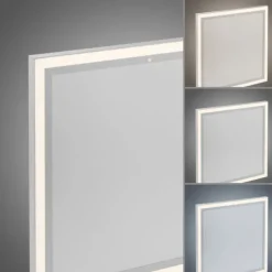LED Deckenleuchte mit Infarot Heizung eckig weiß Fernbedienung