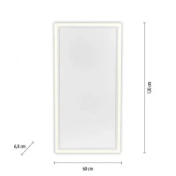 LED Deckenleuchte mit Infarot Heizung reckteckig weiß Fernbedienung