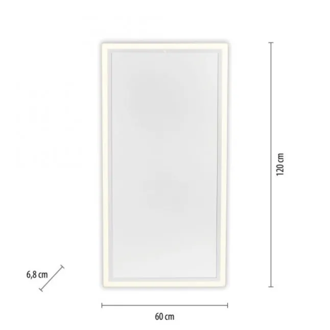 LED Deckenleuchte mit Infarot Heizung reckteckig weiß Fernbedienung