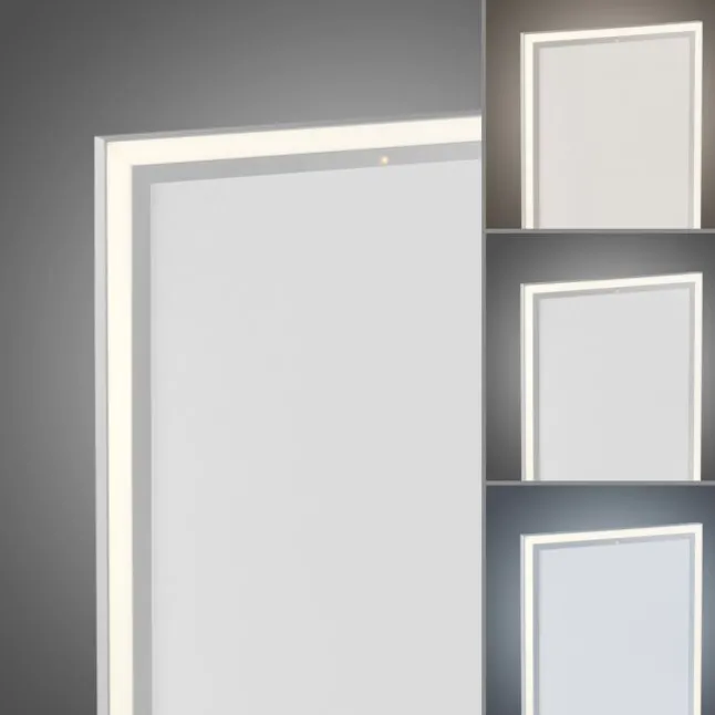 LED Deckenleuchte mit Infarot Heizung reckteckig weiß Fernbedienung