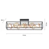 LED Deckenleuchte, modern, geschwungenes Design, dimmbar, energiesparend