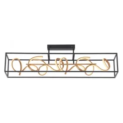 LED Deckenleuchte, modern, geschwungenes Design, dimmbar, energiesparend