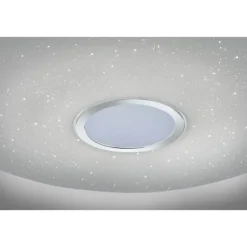 LED Deckenleuchte, Nachthimmel Optik, dimmbar, rund, Fernbedienung, modern