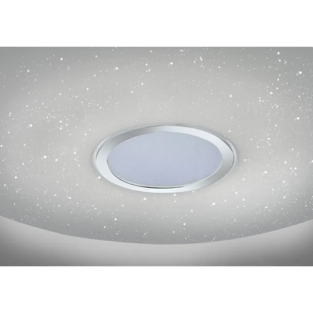 LED Deckenleuchte, Nachthimmel Optik, dimmbar, rund, Fernbedienung, modern