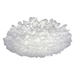 LED Deckenleuchte, Naomi, Stoffschirm, weiß, Ø75cm